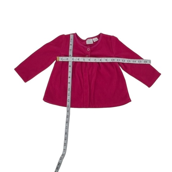 Koala Baby Pink Long Sleeve Button Up Fleece Cardigan Size 18 Months Girl’s - Picture 4 of 4